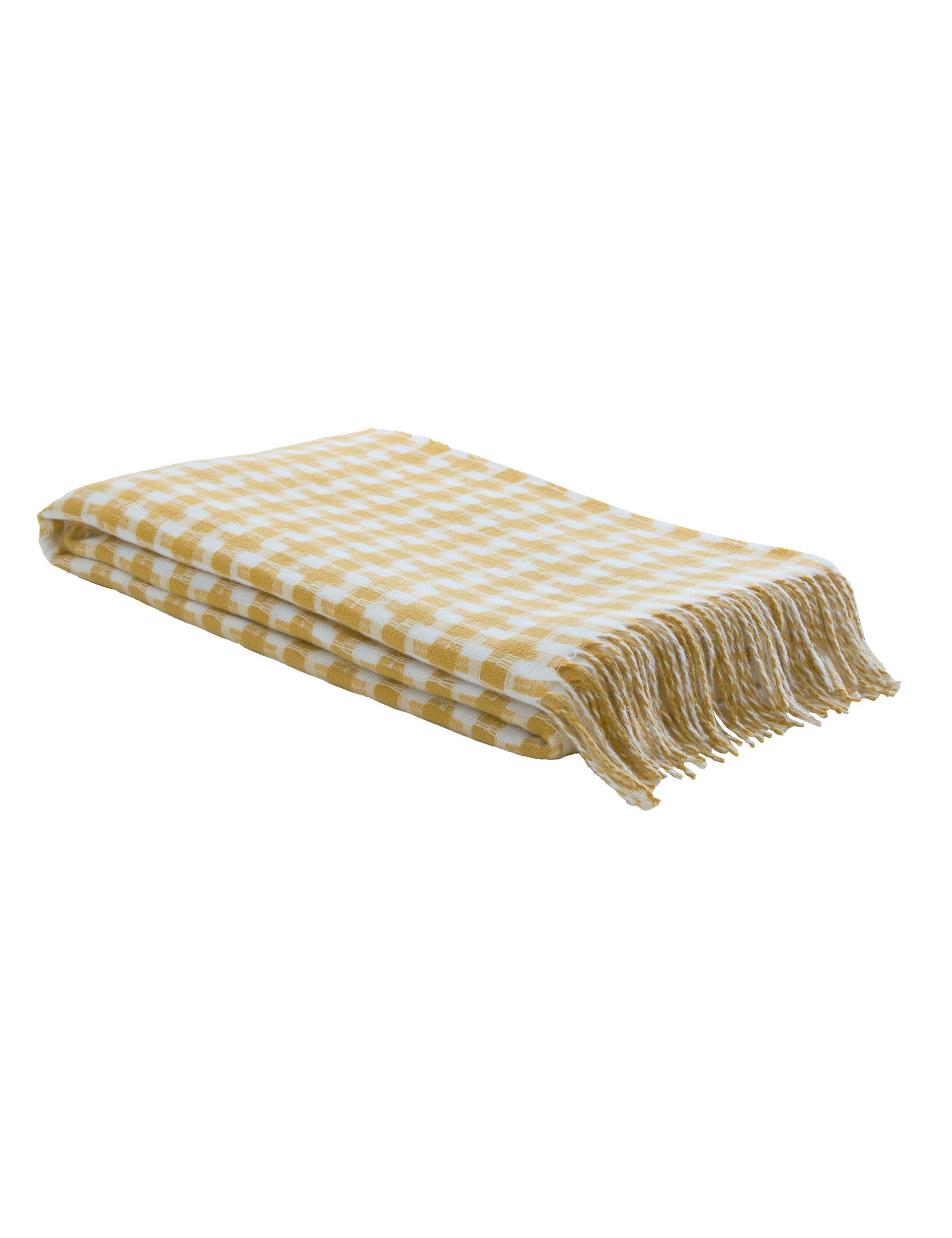 Laura Ashley Knapton gingham throw extra large, imported from the UK