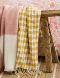 Laura Ashley Knapton gingham throw extra large, imported from the UK