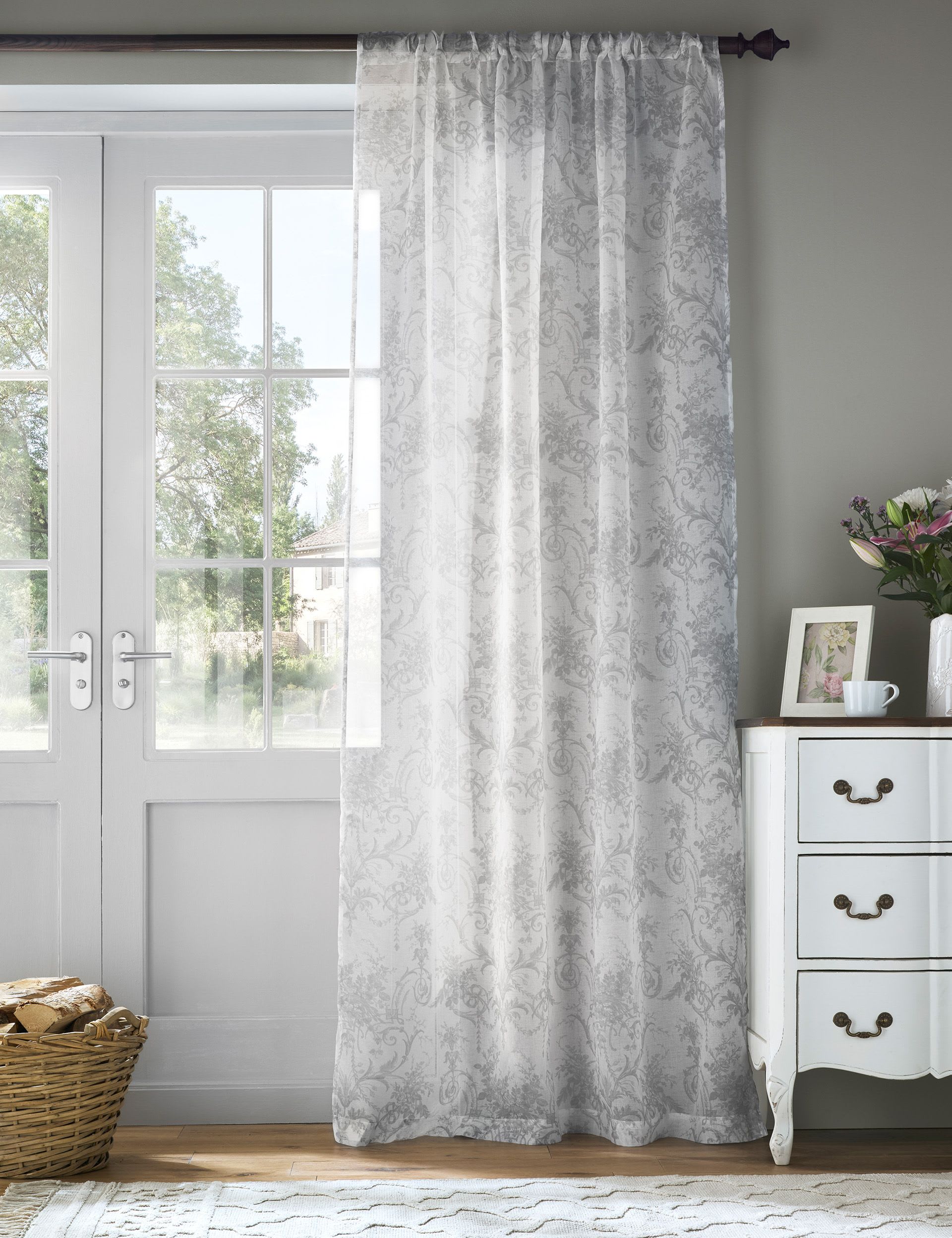 Laura Ashley Tuileries sheer voile curtains, UK version