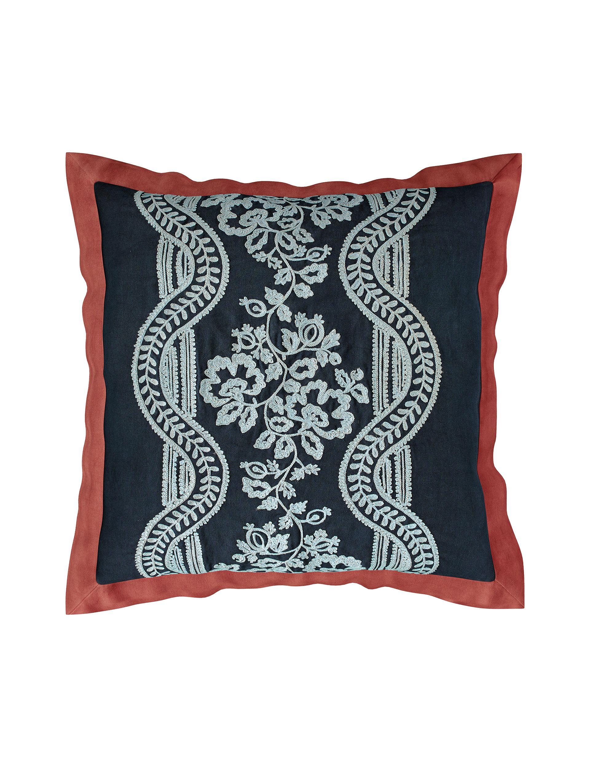 Sanderson embroidered cushion 45cm, imported from the UK