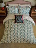 Sanderson pure cotton Aubrey bedding set floral trellis design, imported from the UK