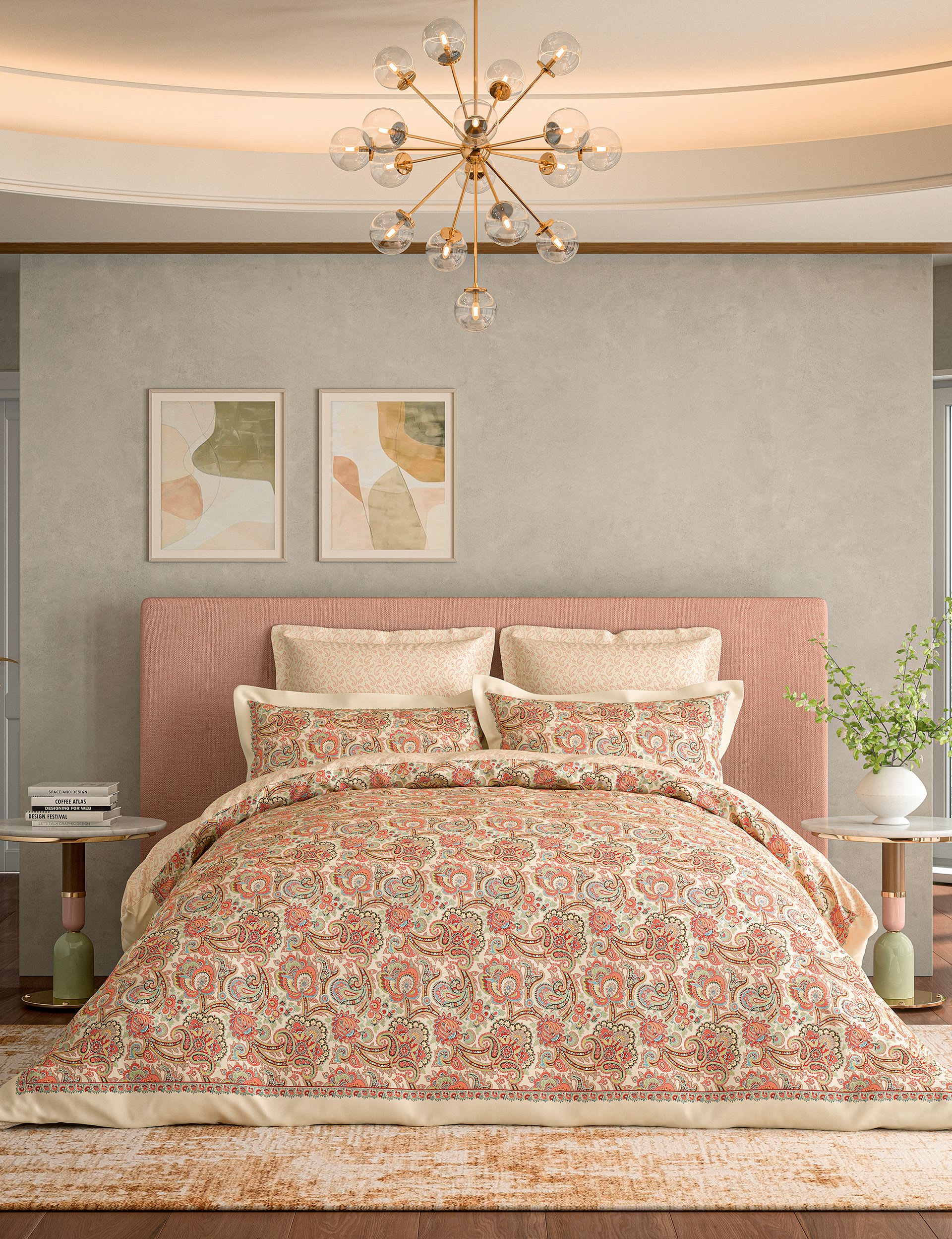 V&A Elysian pure cotton bedding set, UK version