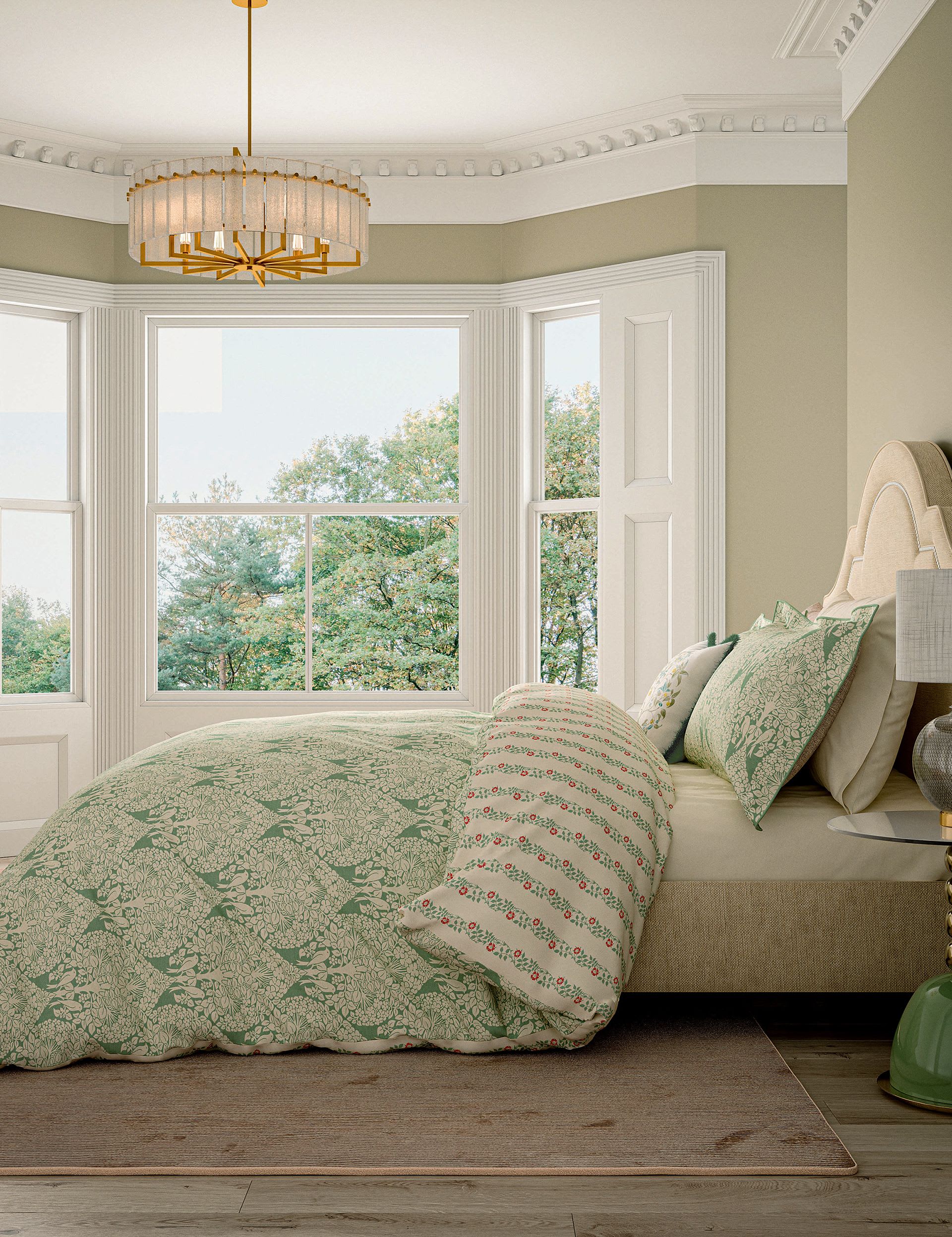 V&A Lerena bedding set with floral design - British product