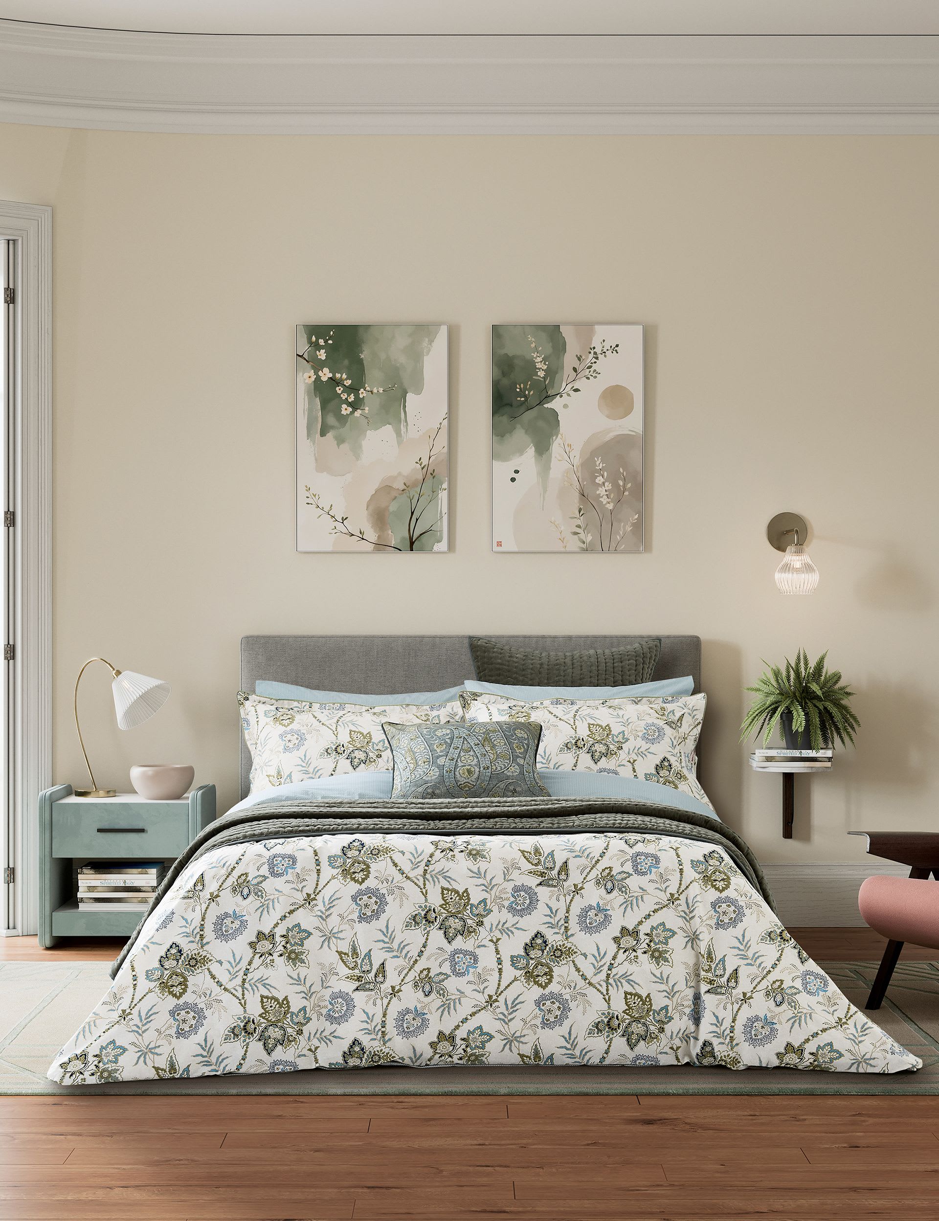 Bedeck of Belfast Pure Cotton Emira bedding set, UK version