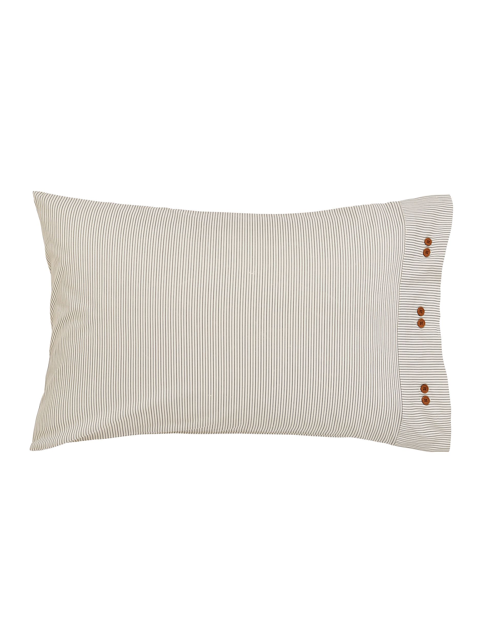 Bedeck of Belfast Alba striped pillowcases 2 pack (British brand)