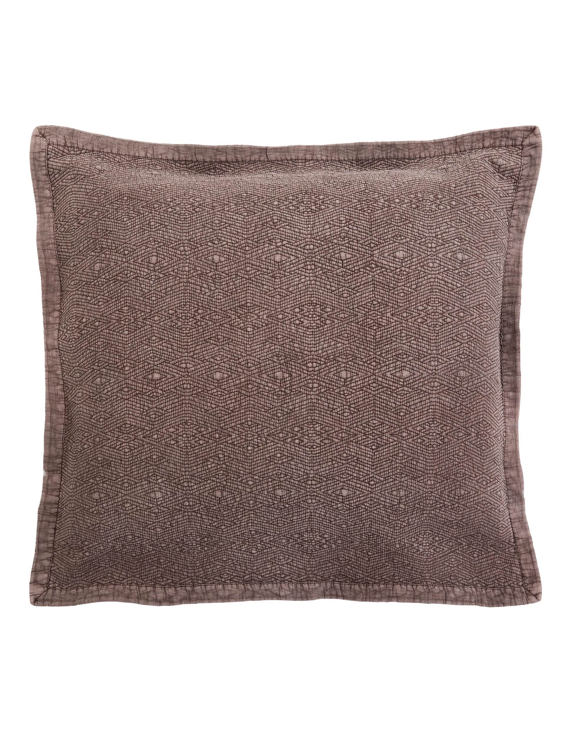 Bedeck of Belfast geometric square pillowcase 1000-thread-count cotton (British brand)
