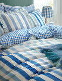 Bluebellgray Sunday Stripe bedding set, imported from the UK