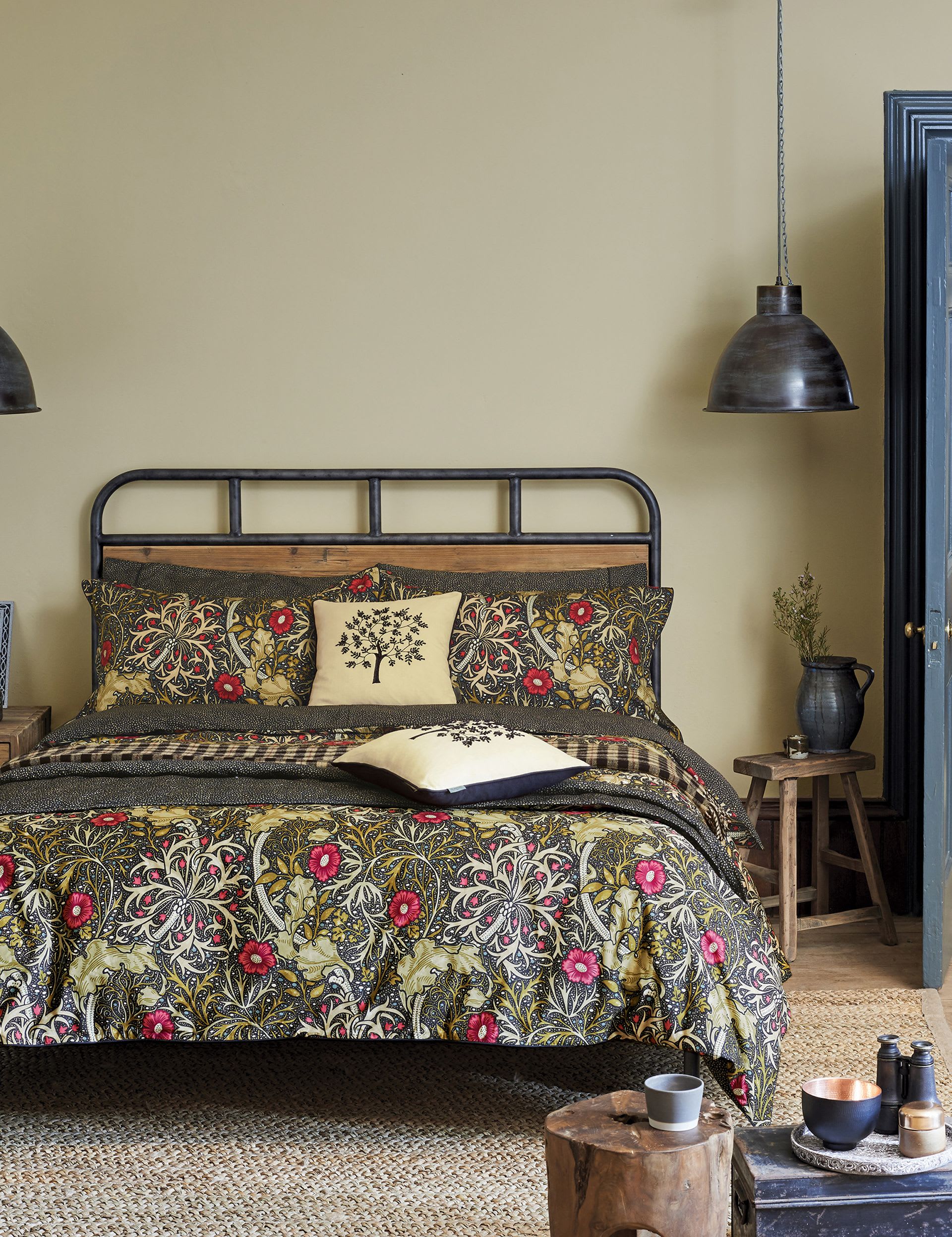 Morris & Co cotton bedding set seaweed motif (British brand)