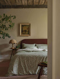 Piglet In Bed Pure Cotton Leaf Print Duvet Cover
