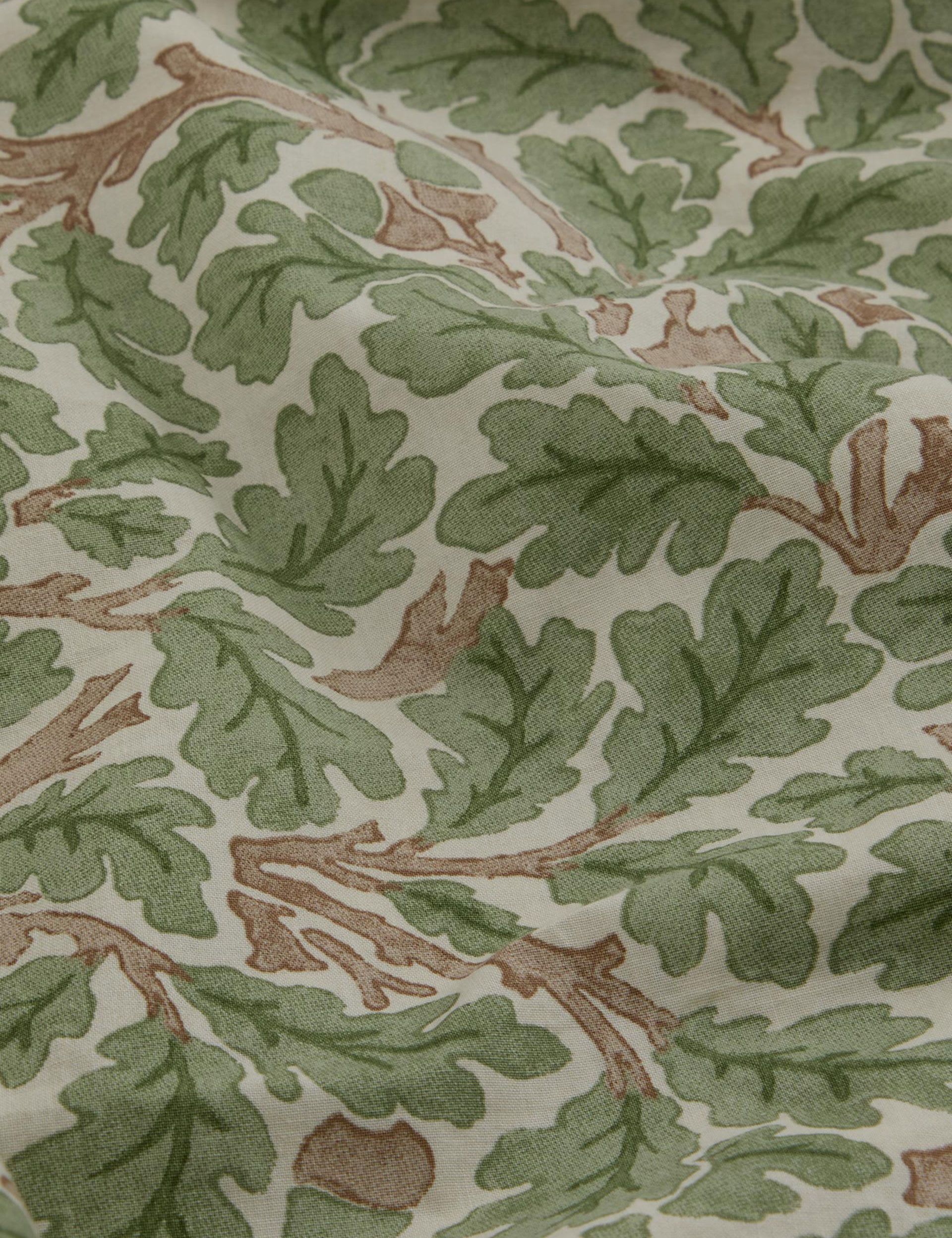 Piglet in Bed pure cotton leaf print duvet cover, UK version