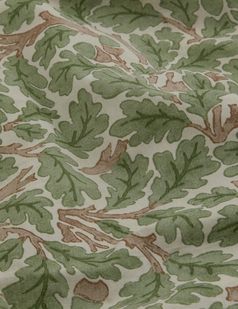 Piglet in Bed pure cotton leaf print duvet cover, UK version
