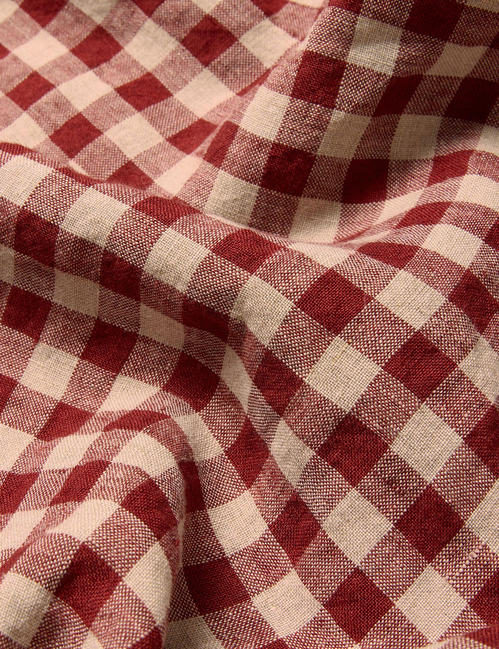 Piglet in Bed gingham linen duvet cover (British brand)