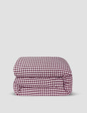Piglet In Bed Pure Linen Gingham Duvet Cover
