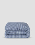 Piglet In Bed gingham washed cotton duvet cover (British brand)