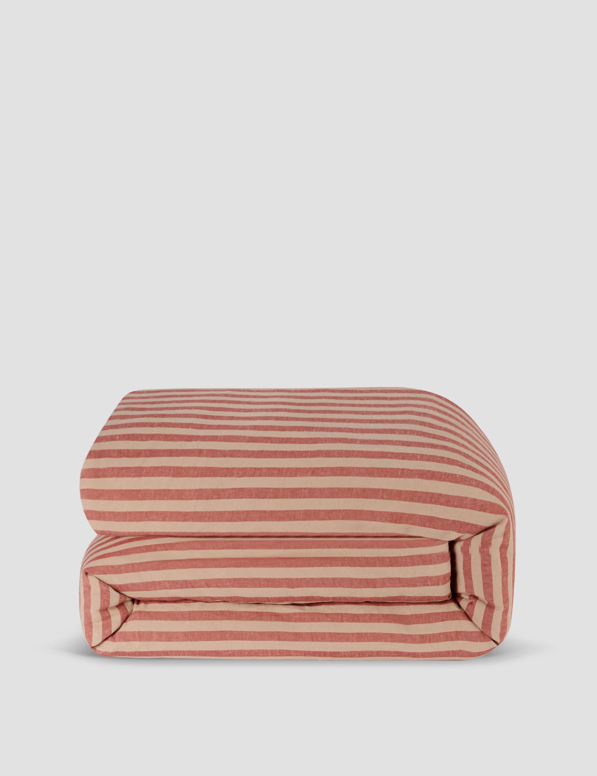 Piglet in Bed Pembroke Stripe duvet cover (British brand)