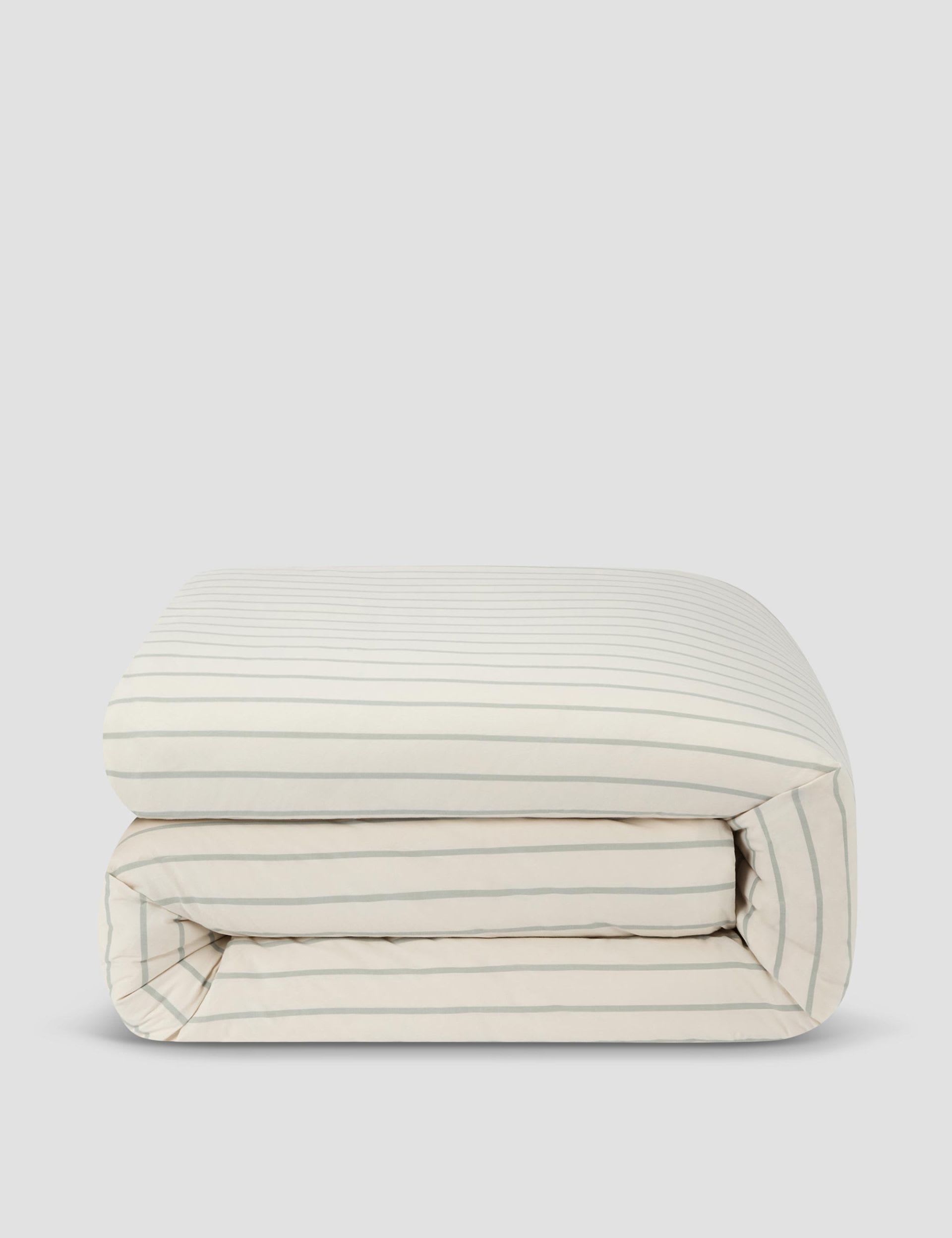 Piglet In Bed pure cotton striped duvet cover, imported from the UK