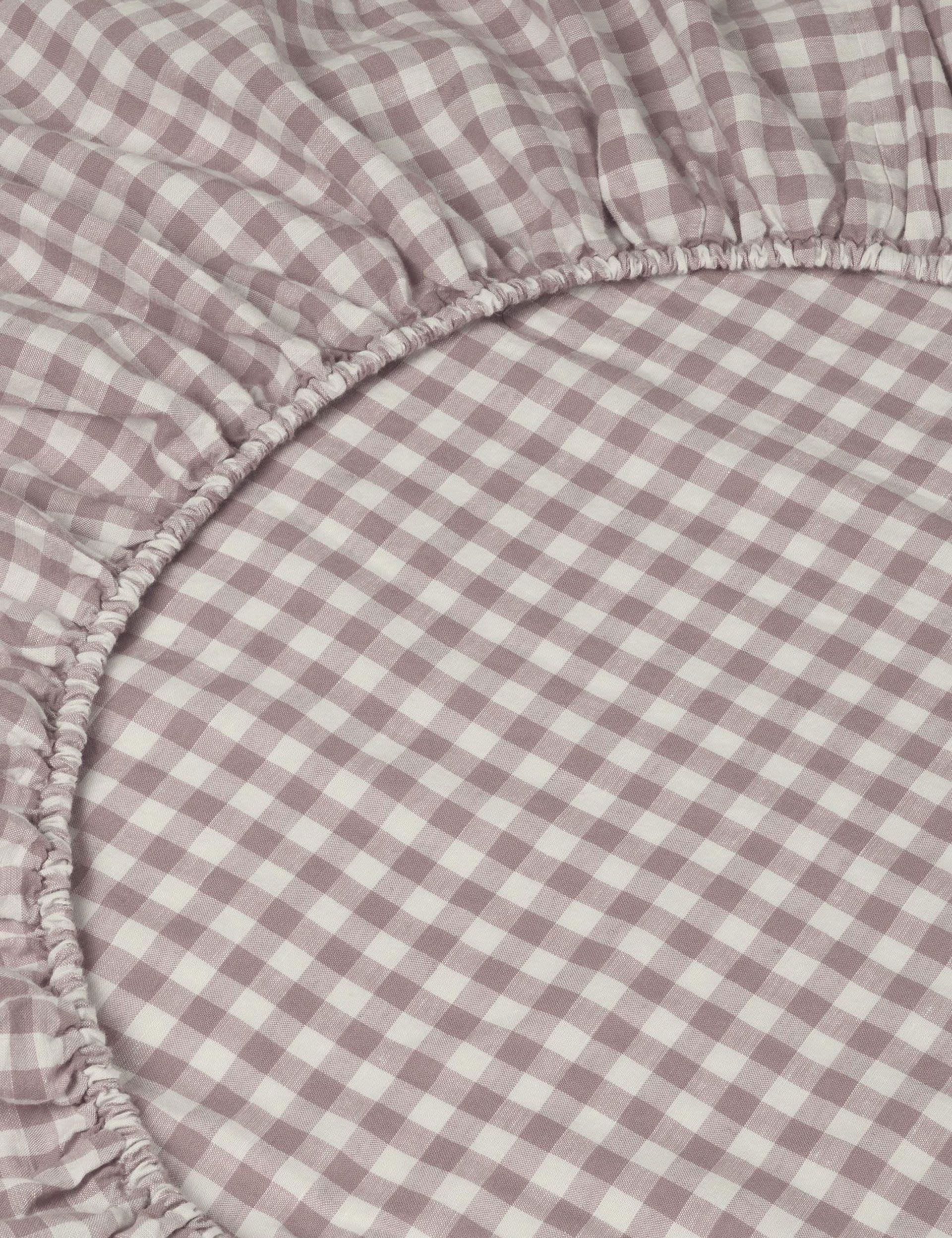 Piglet In Bed Linen Rich Gingham Fitted Sheet
