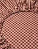 Piglet In Bed Linen Rich Gingham Fitted Sheet