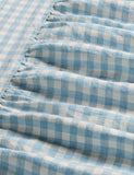 Piglet in Bed gingham linen valance sheet, UK version