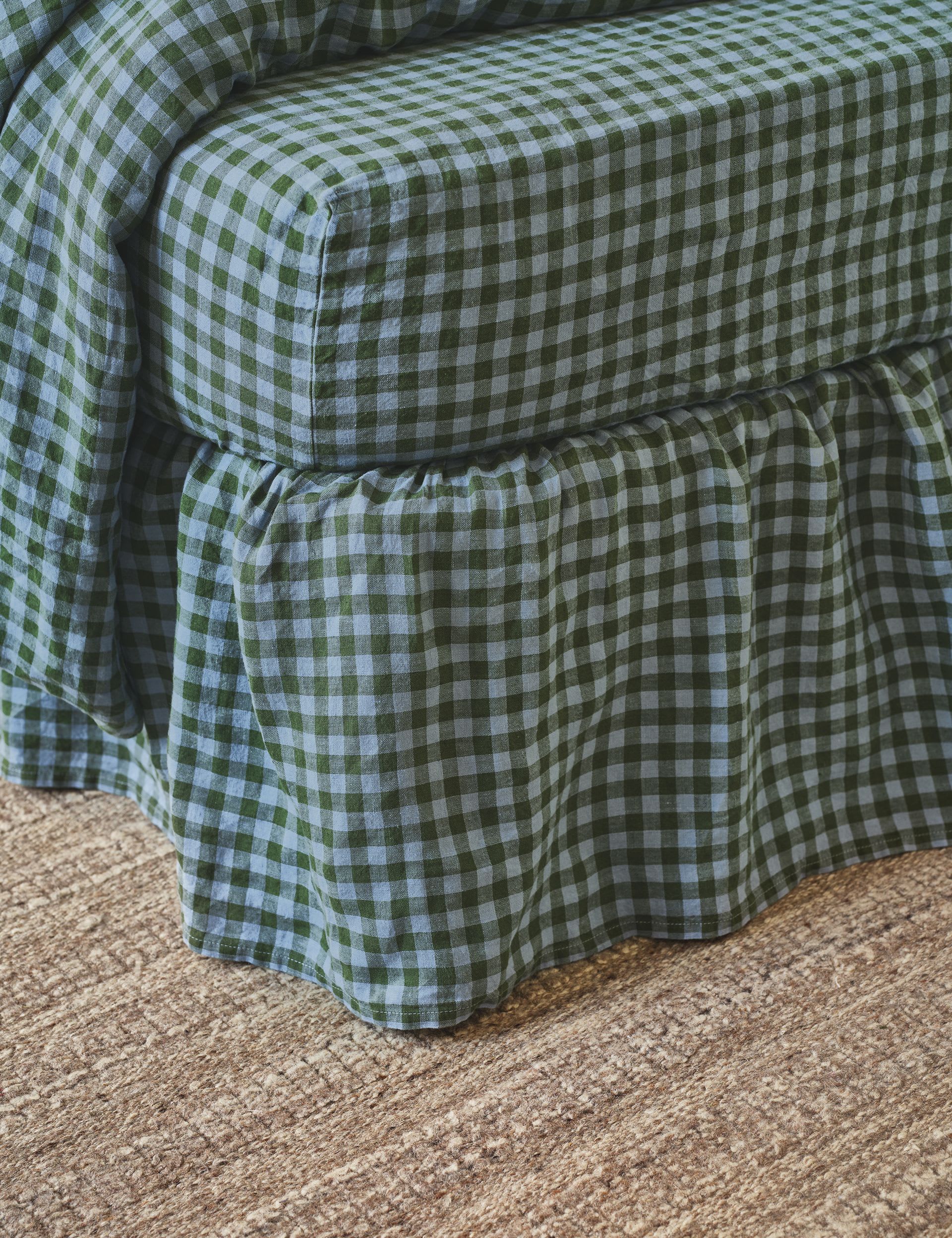 Piglet In Bed Linen Rich Gingham Valance Sheet