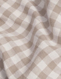 Piglet in Bed pure linen gingham flat sheet, UK version