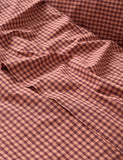 Piglet In Bed gingham flat sheet, imported from the UK