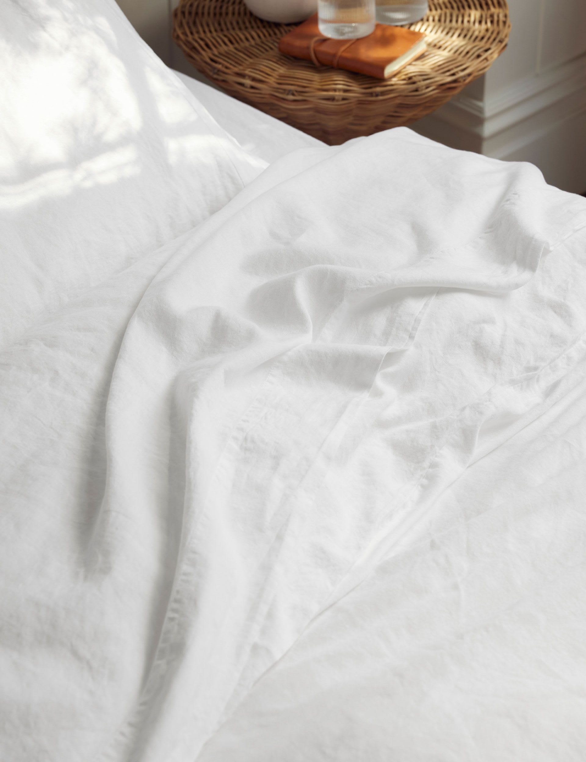 Piglet In Bed Pure Linen Flat Sheet