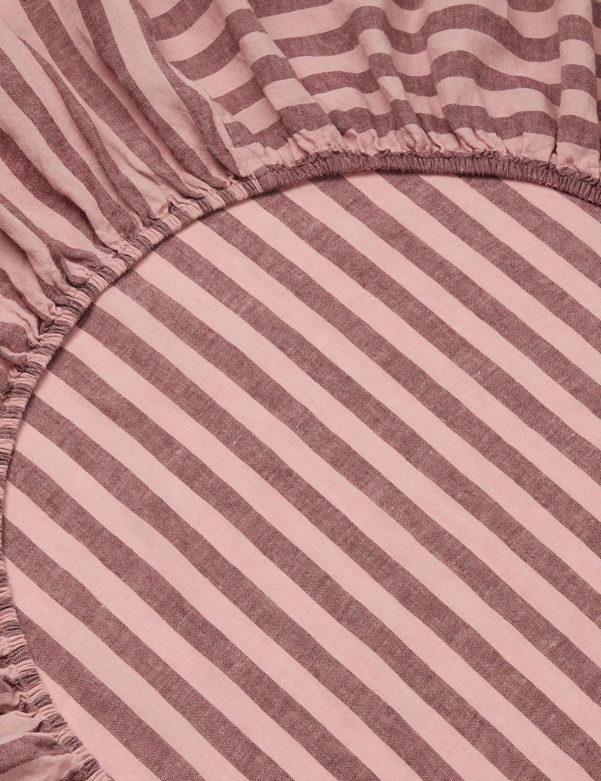 Piglet In Bed Linen Rich Pembroke Stripe Fitted Sheet