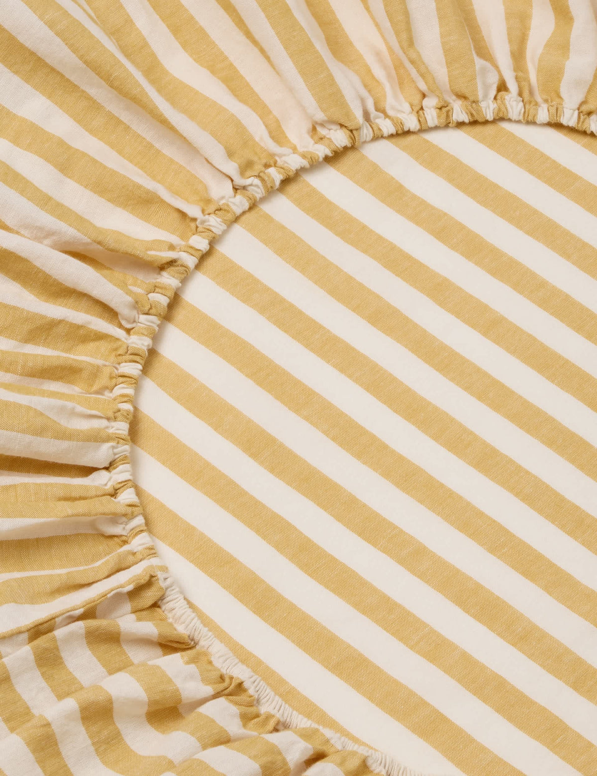 Piglet In Bed Linen Rich Pembroke Stripe Fitted Sheet