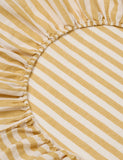 Piglet In Bed Linen Rich Pembroke Stripe Fitted Sheet