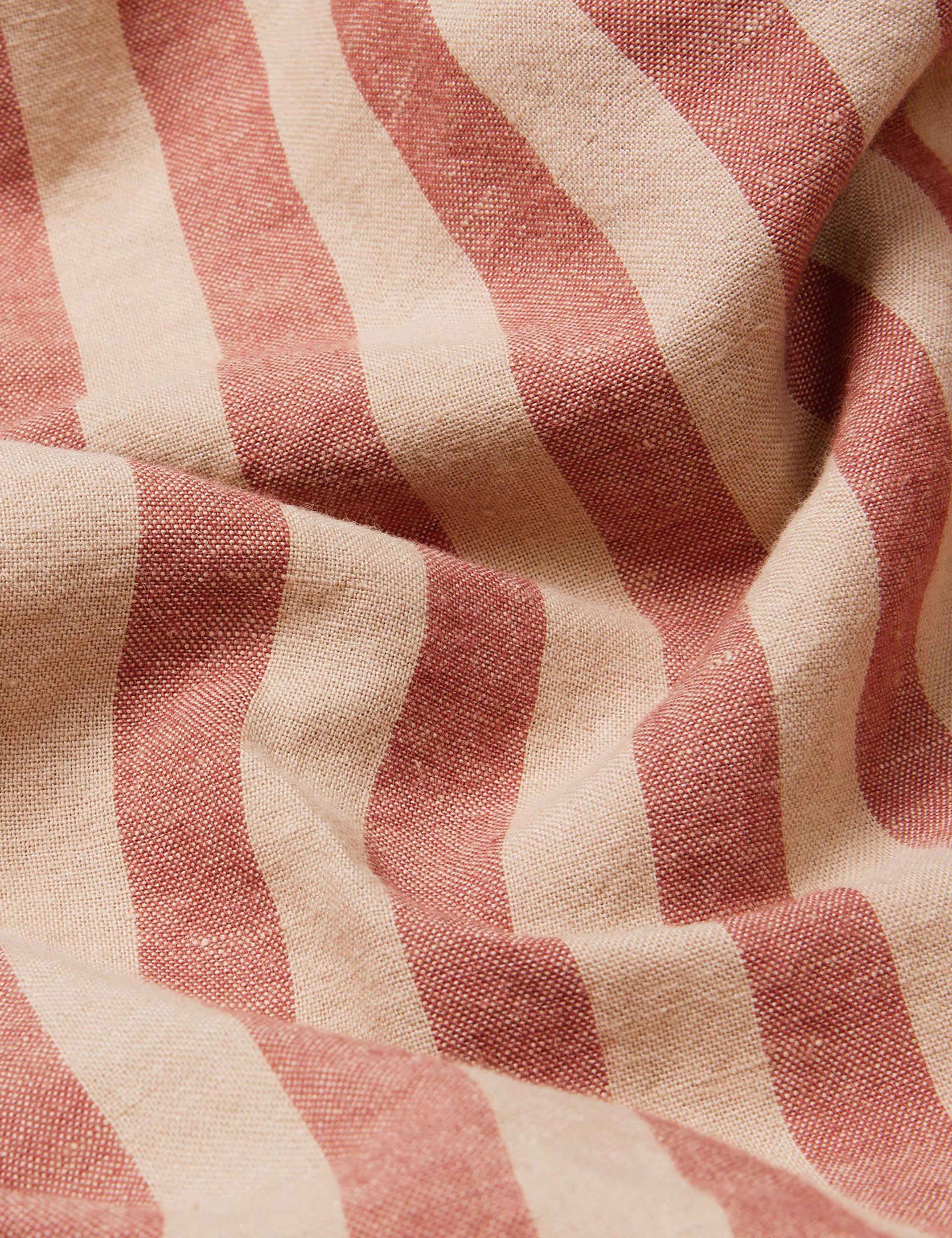 Piglet in Bed linen rich striped flat sheet - British product