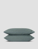 Piglet In Bed 2 Pack Pure Linen Gingham Pillowcases