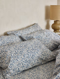 Piglet in Bed 2 pack cotton pillowcases, vintage floral - British product
