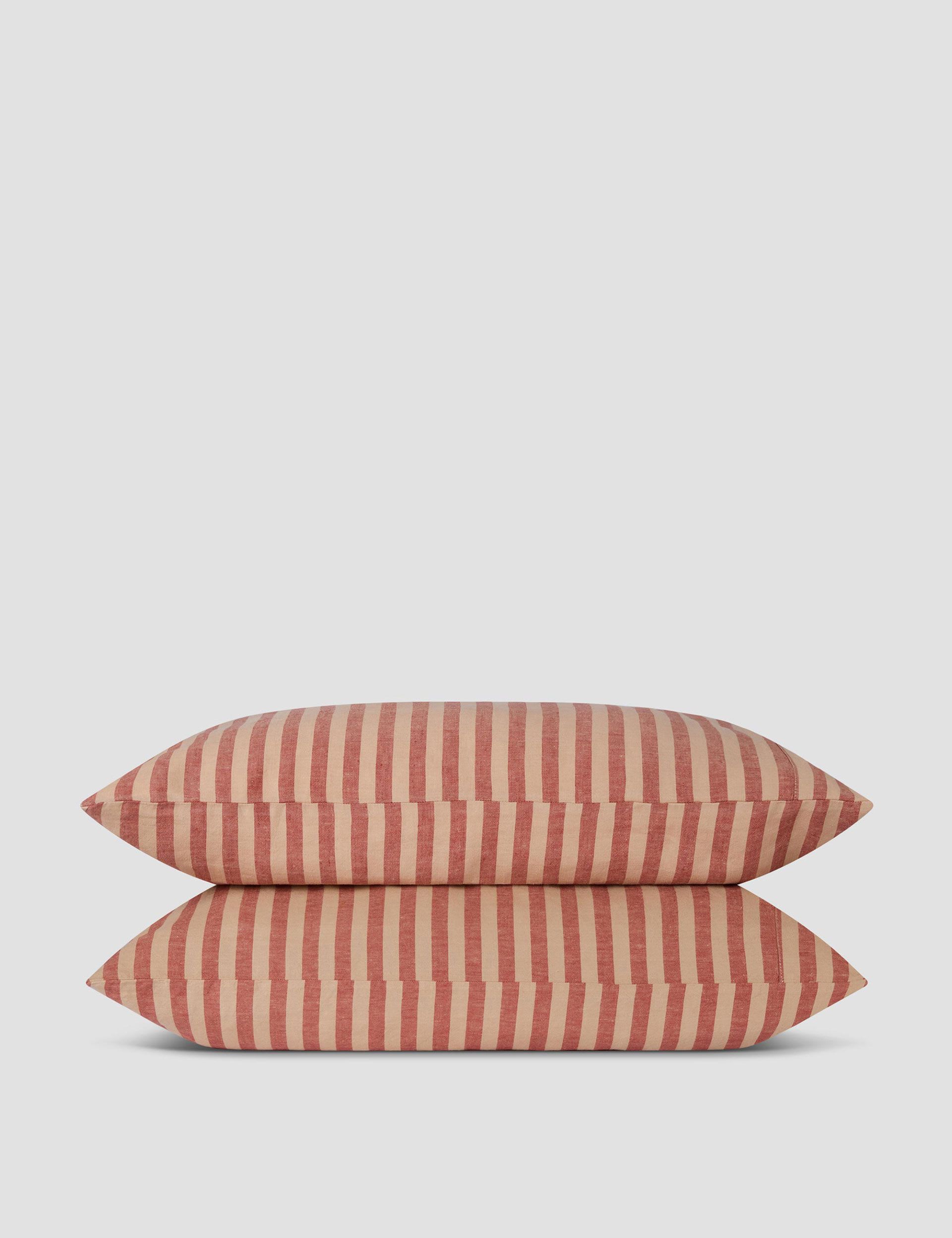 Piglet In Bed 2 Pack Linen Rich Pembroke Pillowcases