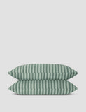 Piglet In Bed 2 Pack Pure Linen Pembroke Stripe Pillowcases