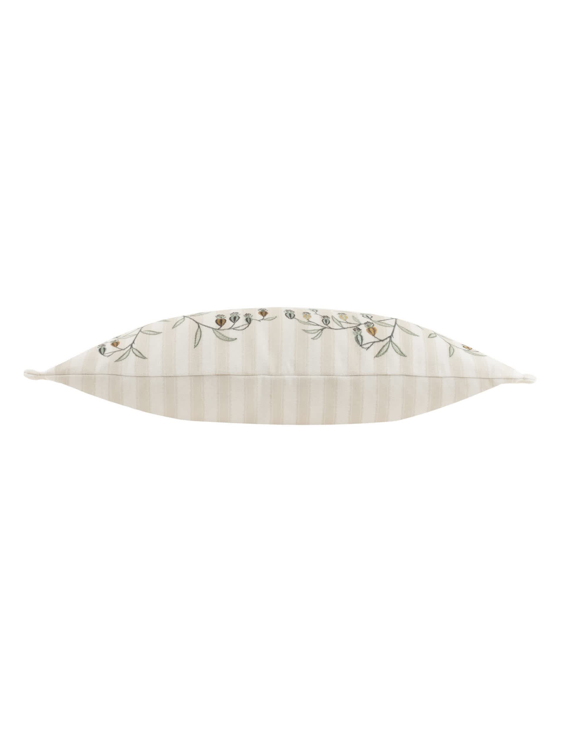 Sanderson embroidered Chinese lanterns scatter cushion (British brand)