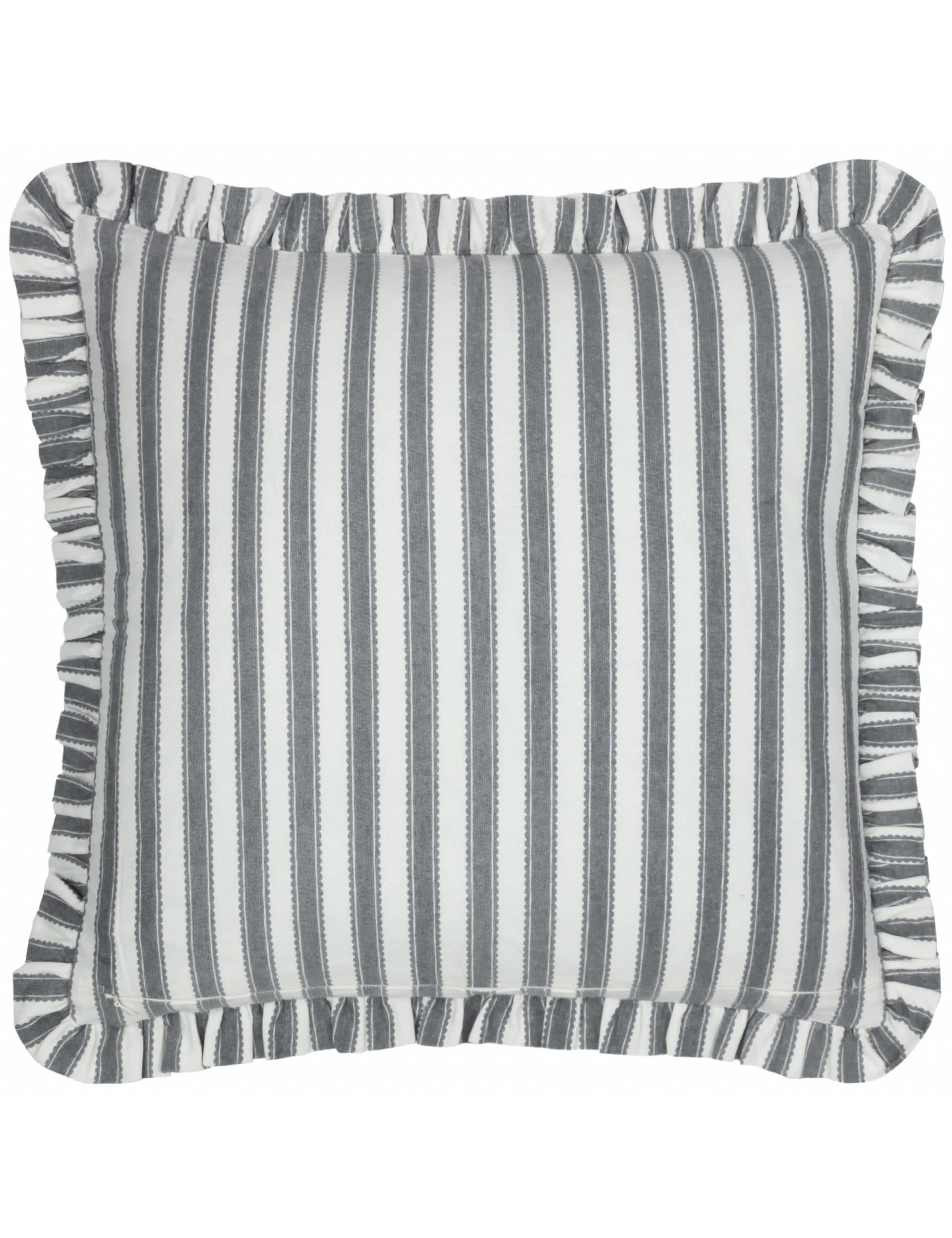 Sanderson Pure Cotton Sessile Leaf Ruffle Cushion 50x50cm