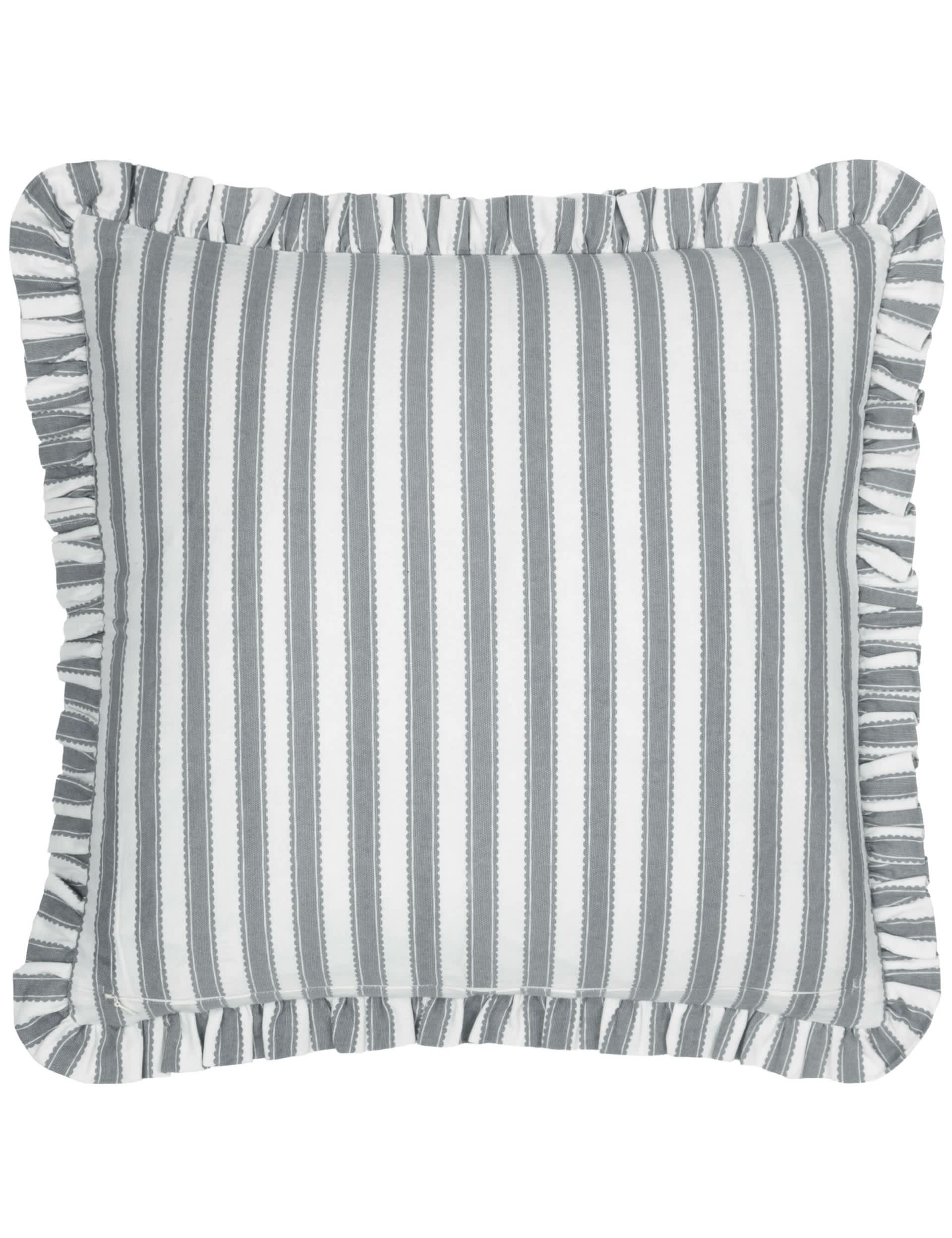 Sanderson Pure Cotton Sessile Leaf Ruffle Cushion 50x50cm