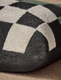 MADE bouclé checkerboard cushion 50cm, UK version