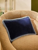 MADE Velvet Huxley cushion 30x50cm, imported from the UK