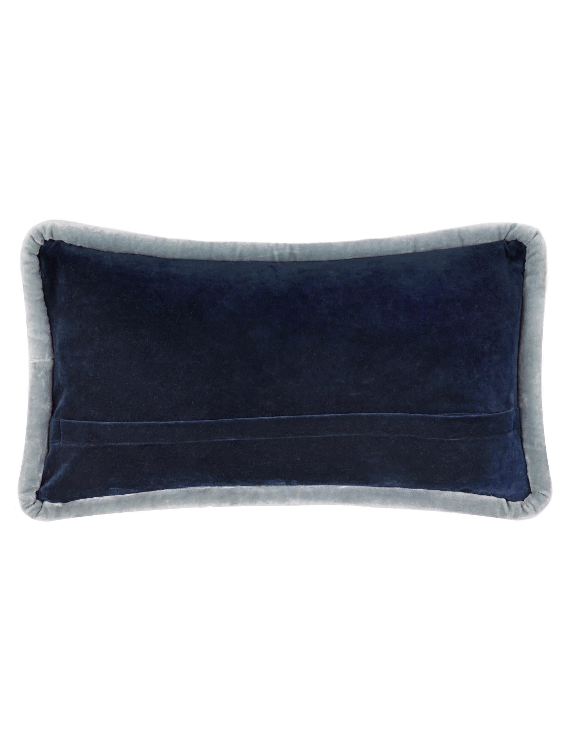 MADE Velvet Huxley cushion 30x50cm, imported from the UK