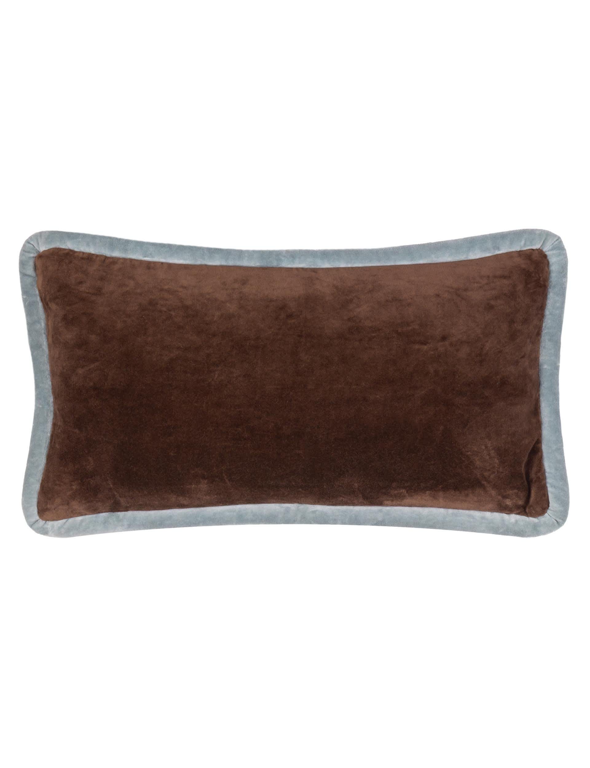 MADE Velvet Huxley cushion 30x50cm, imported from the UK