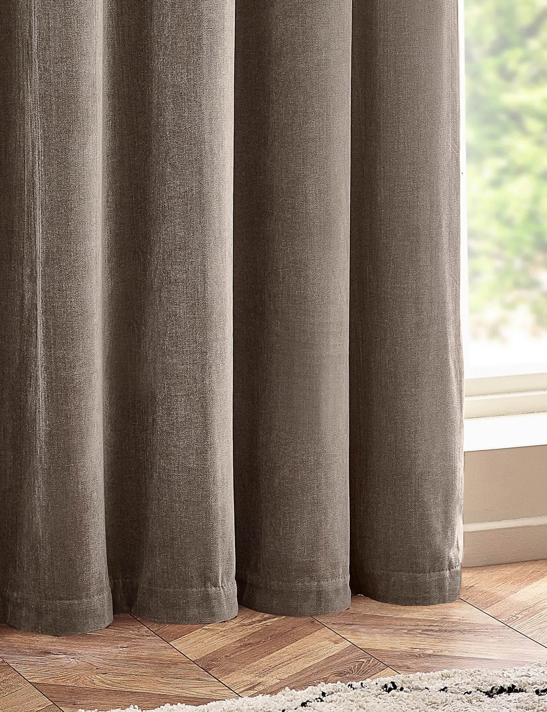 Yard Chenille Blackout Pencil Pleat Curtains