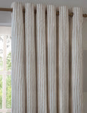 Yard Hebden Pure Cotton Striped Eyelet Curtains