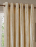 Yard Hebden Pure Cotton Striped Eyelet Curtains