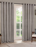 Yard Hebden pure cotton striped eyelet curtains, imported from the UK