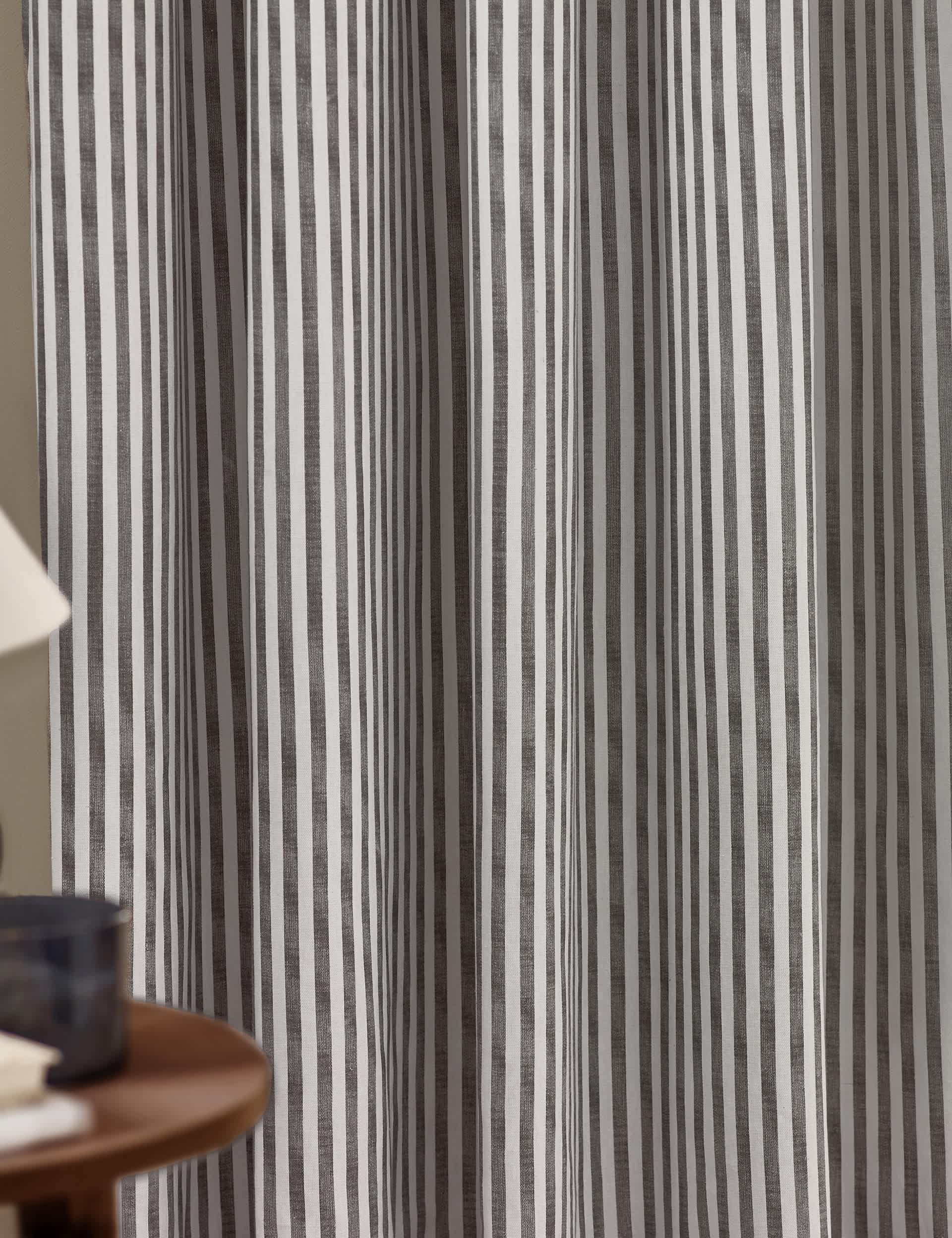 Yard pure cotton striped curtains - British product