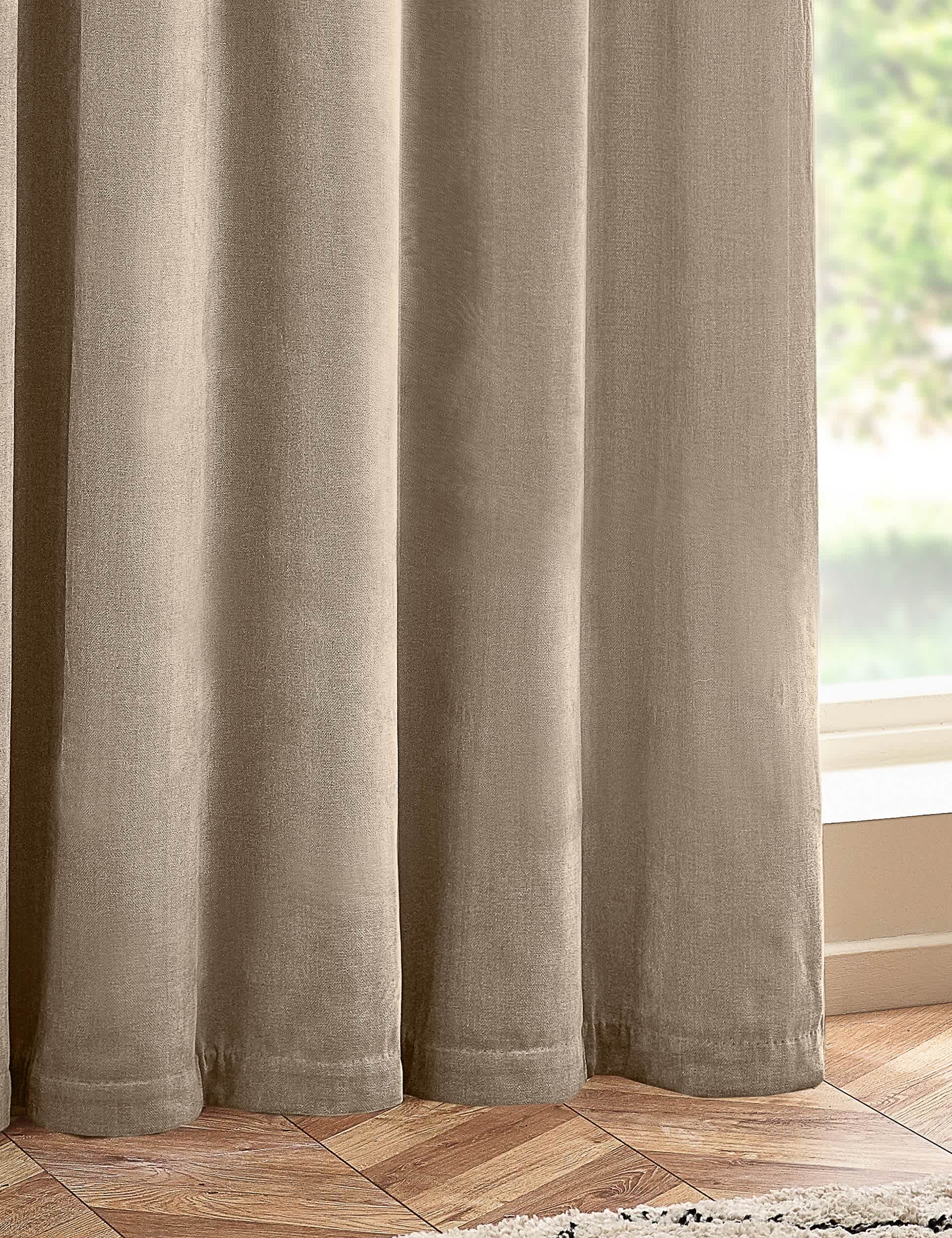 Yard Chenille Velvet Eyelet Curtains