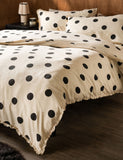 Rockett St George Dot Noir ruffled bedding set - British product