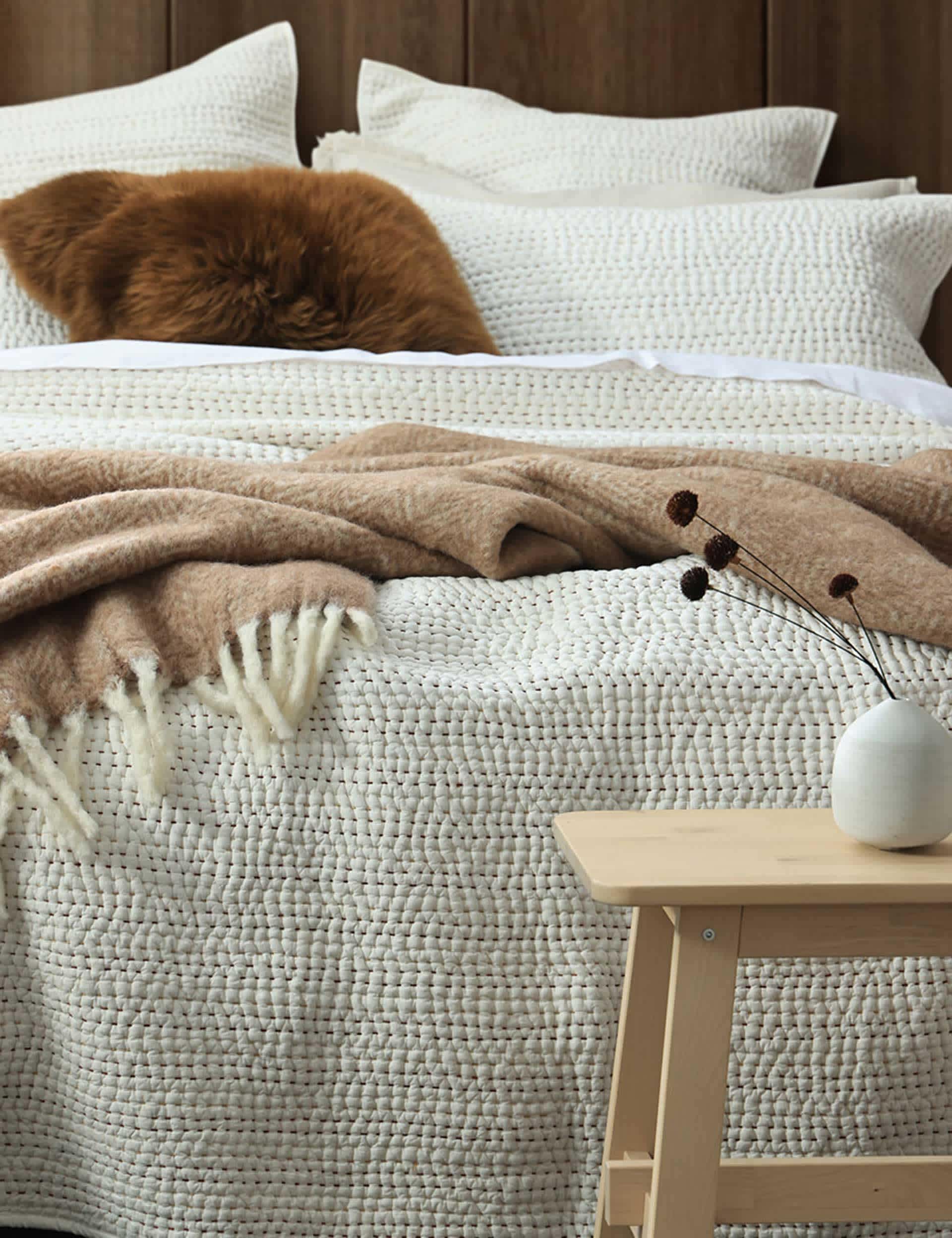 MM Linen pure cotton coverlet set, imported from the UK